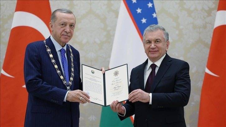 Cumhurbaşkanı Erdoğan'a Özbekistan'da Yüksek Düzeyli İmam Buhari Nişanı takdim edildi - Gaziantep Haberler - Gaziantep Son Dakika Olay Haber | Mega Haber 27