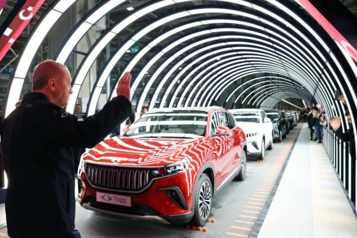 Cumhurbaşkanı Erdoğan'dan Avrupa'ya Togg mesajı: &Ccedil;ılgın T&uuml;rkler geliyor diyecekler