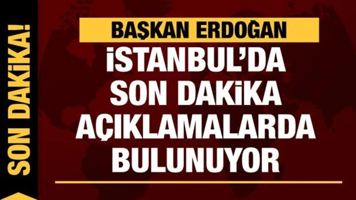 Cumhurbaşkanı Erdoğan'dan son dakika açıklamalar
