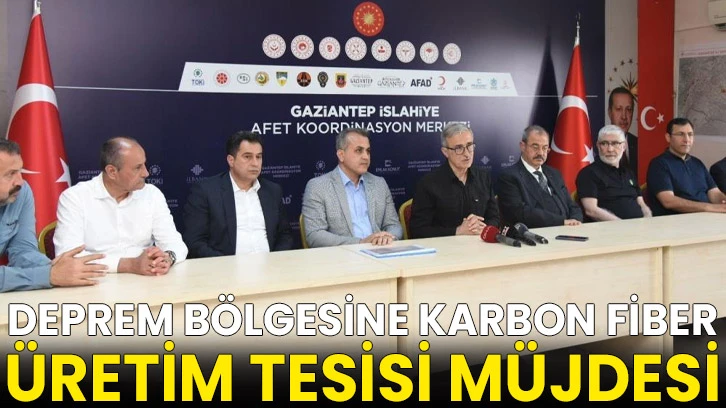 Deprem bölgesine karbon fiber üretim tesisi müjdesi
