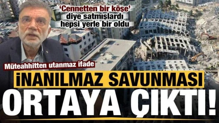 Depremde yıkılan Rönesans Rezidans'ın müteahhidi Mehmet Yaşar Coşkun'dan inanılmaz savunma