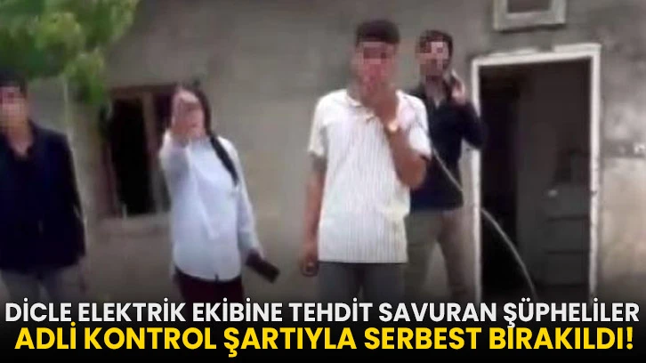 Dicle Elektrik ekibine tehdit savuran şüpheliler adli kontrol şartıyla serbest bırakıldı!