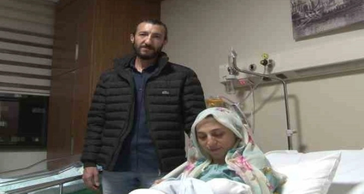 Doğum yapacağı hastane hasar görünce uçakla İstanbul'a getirildi