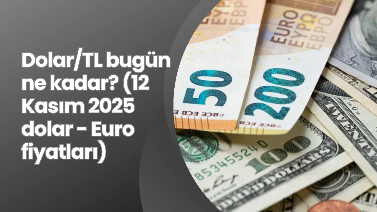 Dolar/TL bugün ne kadar? (12 Kasım 2025 dolar - Euro fiyatları)