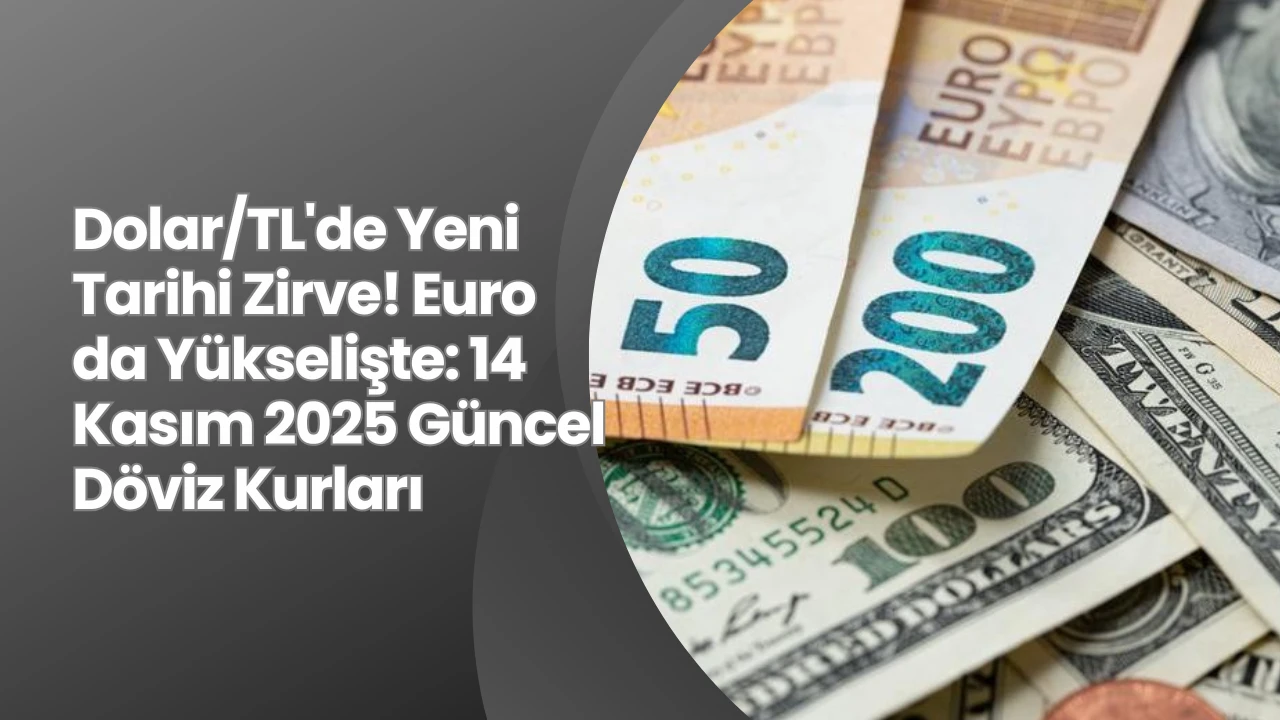 Dolar/TL'de Yeni Tarihi Zirve! Euro da Yükselişte: 14 Kasım 2025 Güncel Döviz Kurları