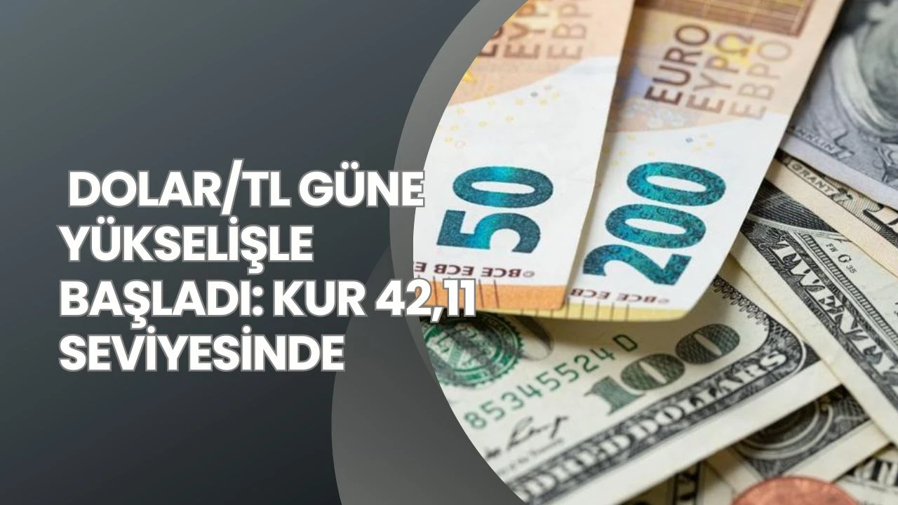  Dolar/TL güne yükselişle başladı: Kur 42,11 seviyesinde