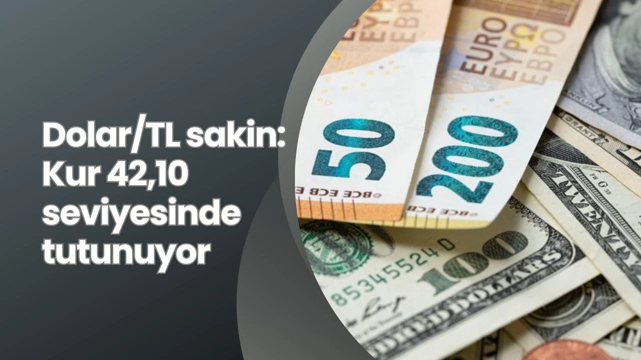 Dolar/TL sakin: Kur 42,10 seviyesinde tutunuyor