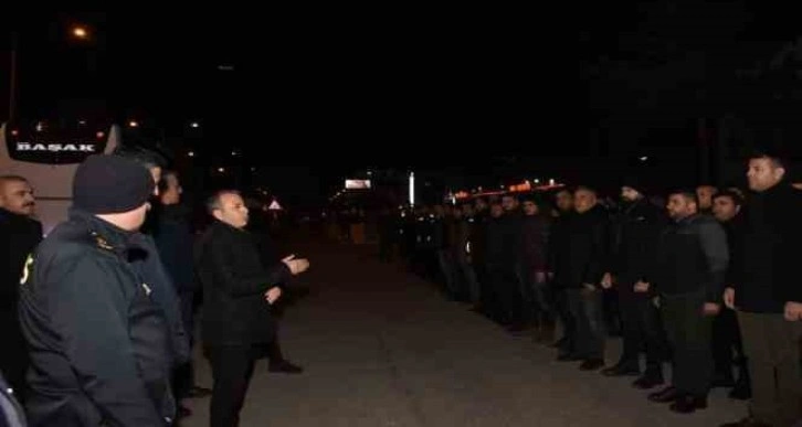 Erzincan’dan 100 polis deprem bölgesine uğurlandı