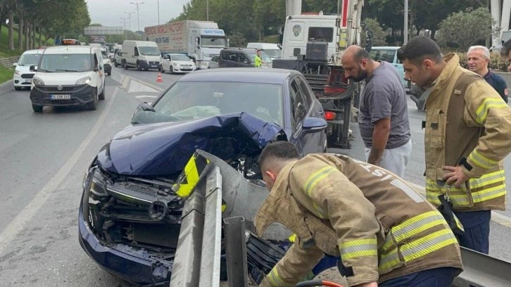 Esenler'de korkunç manzara: Ok gibi saplandı!