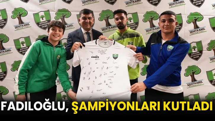 Fadıloğlu, şampiyonları kutladı