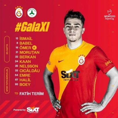 Galatasaray’da 7 değişiklik