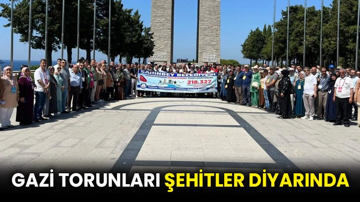Gazi torunları şehitler diyarında