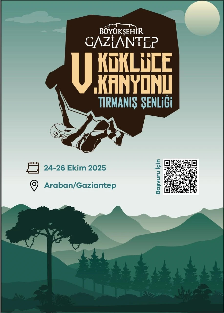 Gaziantep Büyükşehir 5’inci Köklüce Kanyonu Tırmanış şenliği başlıyor