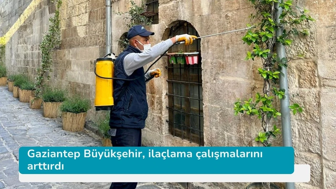 Gaziantep Büyükşehir, ilaçlama çalışmalarını arttırdı