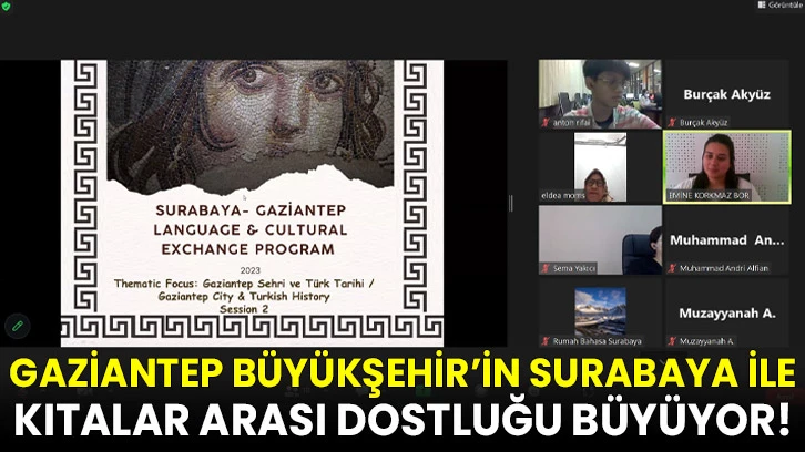 Gaziantep Büyükşehir’in Surabaya ile Kıtalar Arası Dostluğu Büyüyor! 