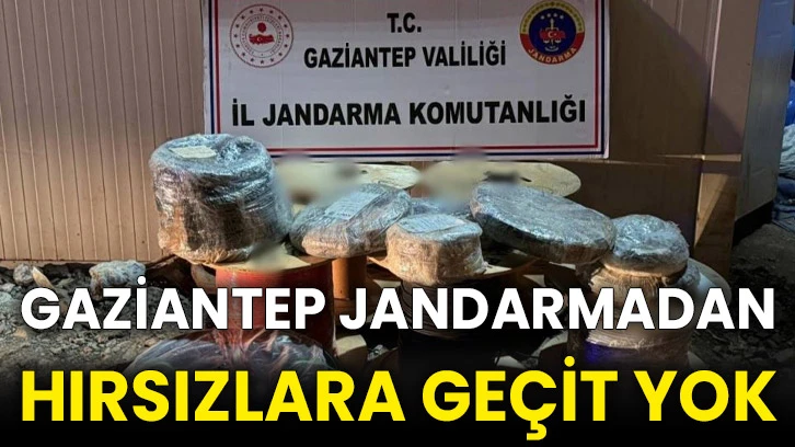 Gaziantep Jandarmadan hırsızlara geçit yok