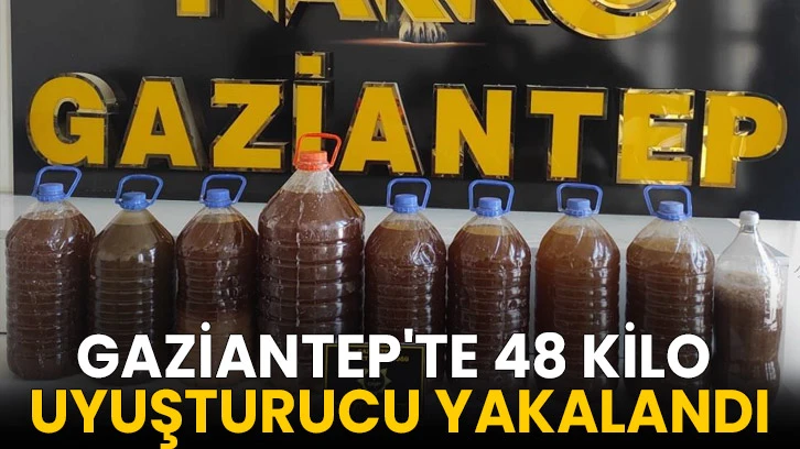 Gaziantep'te 48 kilo uyuşturucu yakalandı