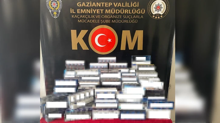 Gaziantep'te 5 bin 340 paket kaçak sigara ele geçirildi