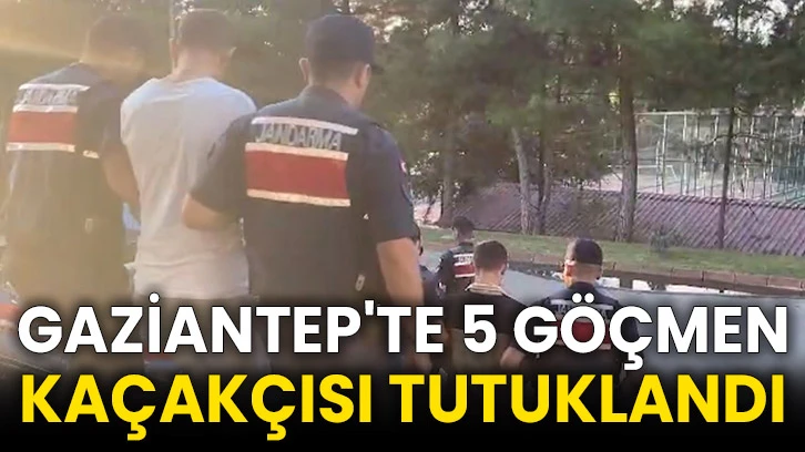 Gaziantep'te 5 göçmen kaçakçısı tutuklandı