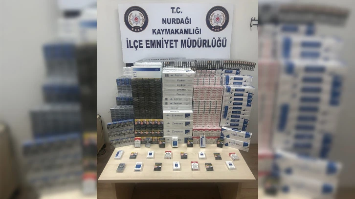 Gaziantep'te 7 bin 870 paket kaçak sigara ele geçirildi