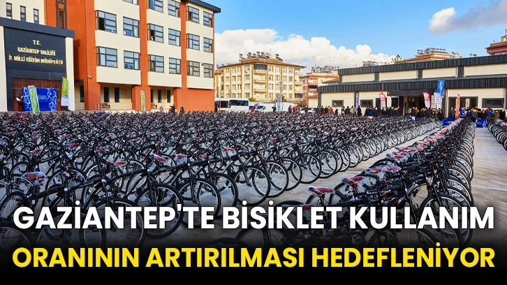Gaziantep'te bisiklet kullanım oranının artırılması hedefleniyor