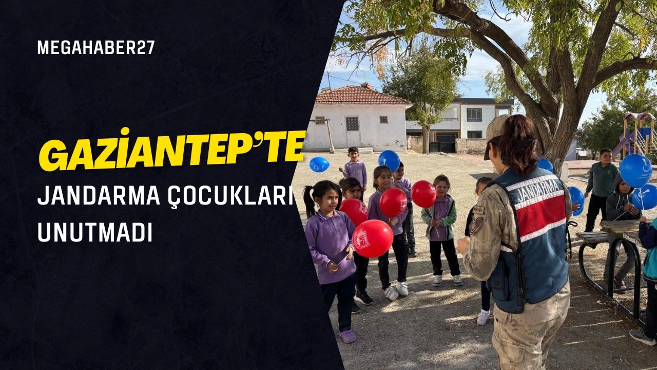 Gaziantep’te jandarma çocukları unutmadı