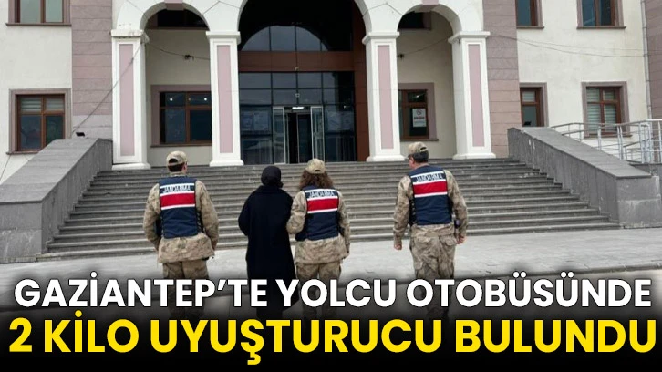 Gaziantep’te yolcu otobüsünde 2 kilo uyuşturucu bulundu
