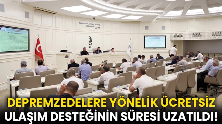 Gaziantepli Depremzedelere Yönelik Ücretsiz Ulaşım Desteğinin Süresi Uzatıldı!