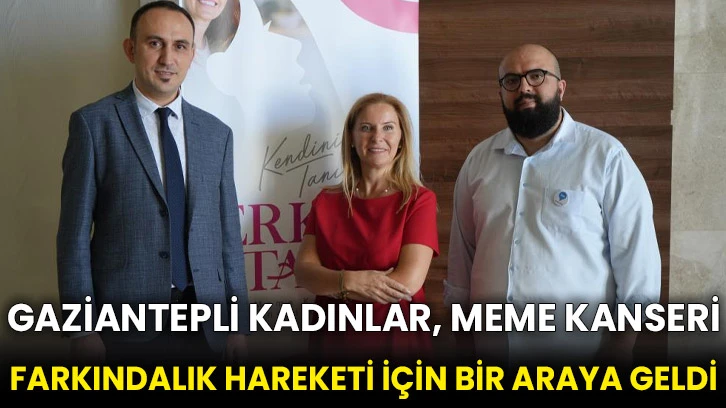 Gaziantepli kadınlar, meme kanseri farkındalık hareketi için bir araya geldi