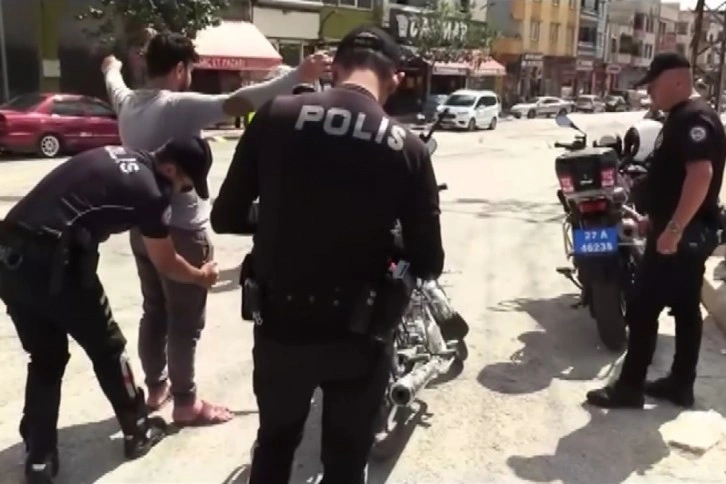 Gaziantep’te 51 motosiklet sürücüsüne 165 bin TL ceza kesildi