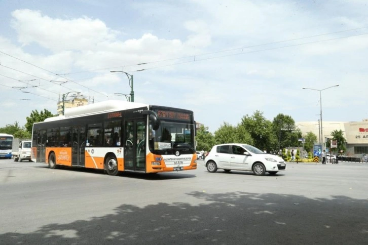 Gaziantep’te tramvay ve belediye otobüsleri 4 gün boyunca ücretsiz olacak