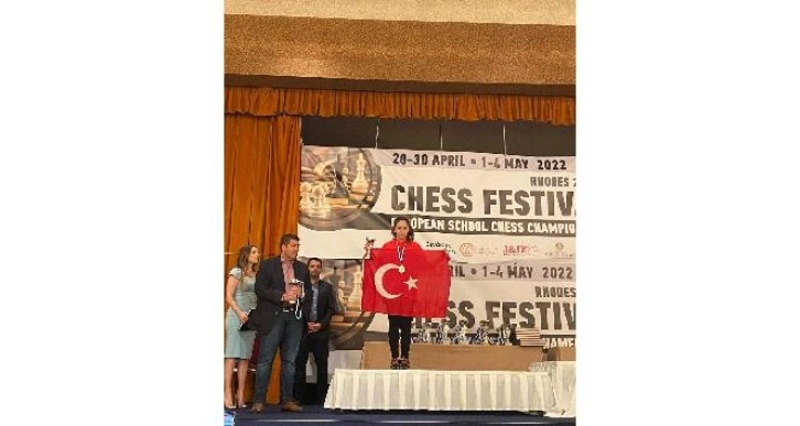 GKV’li Beren Kalyoncu satrançta Avrupa ikincisi oldu