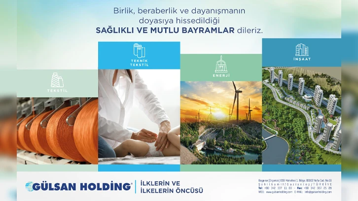 Gülsan Holding'ten Kurban Bayramı mesajı