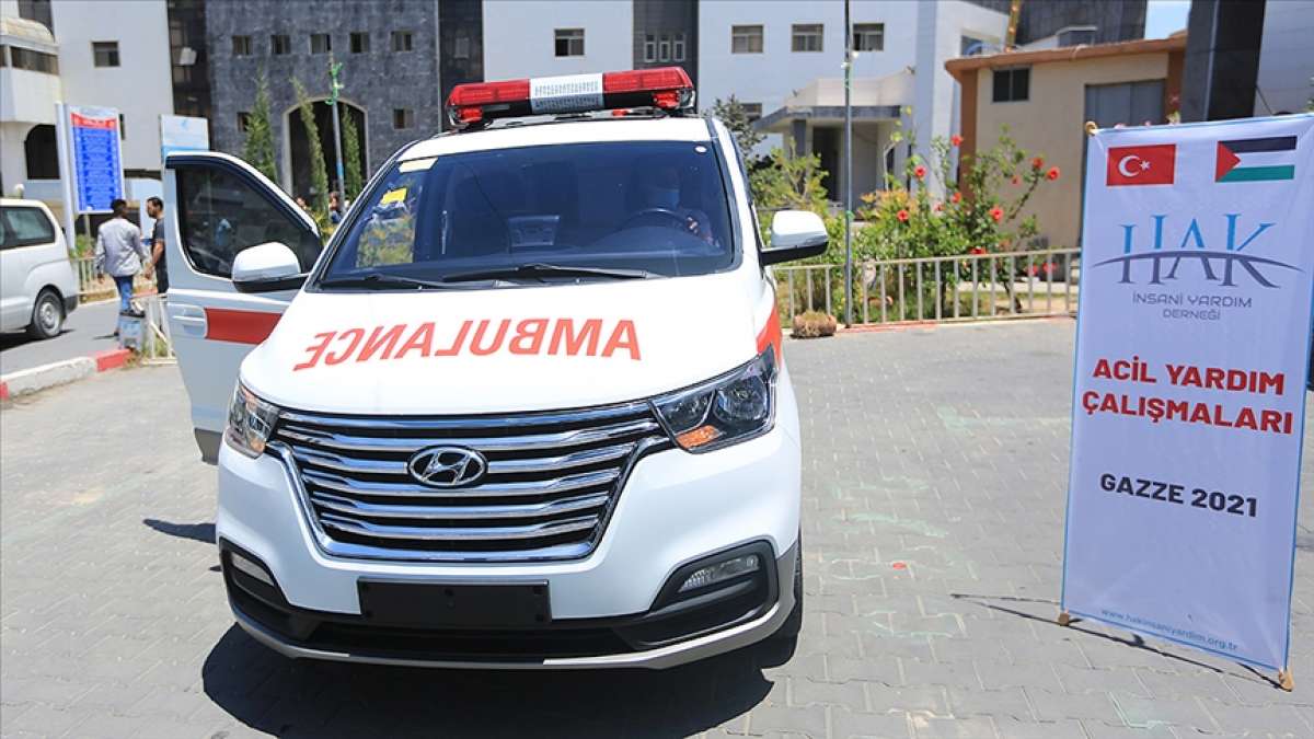Hak İnsani Yardım Derneğinden Gazze'ye ambulans desteği