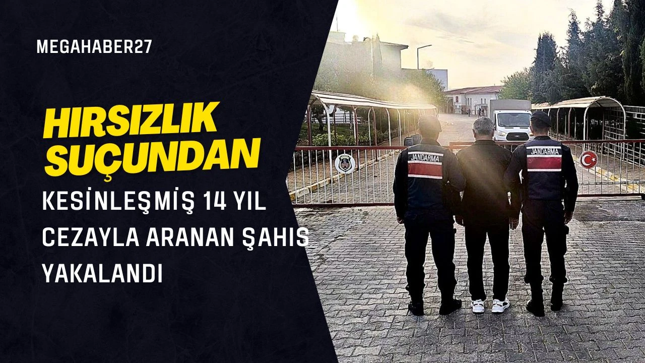 Hırsızlık suçundan kesinleşmiş 14 yıl cezayla aranan şahıs yakalandı