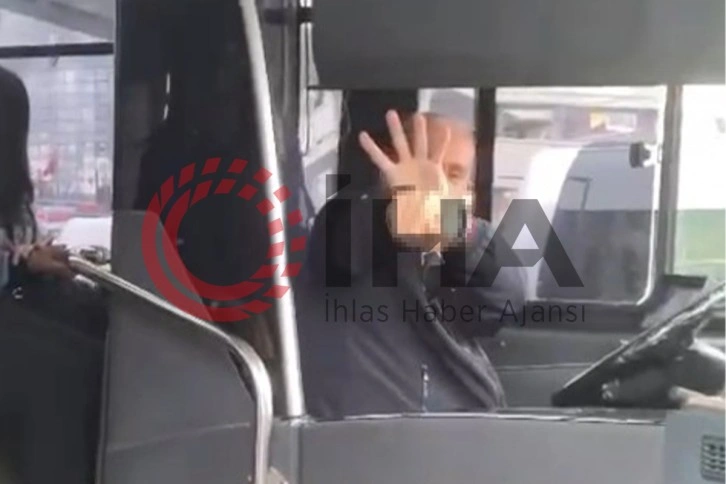 İETT şoförü yol soran kadına el hareketi yaptı