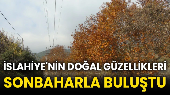 İslahiye'nin doğal güzellikleri sonbaharla buluştu