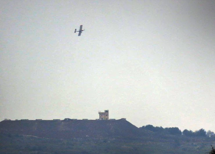 İsrail İşgal U&ccedil;akları, Kuneytra&rsquo;daki Tarım Arazilerine Bilinmeyen Maddeler P&uuml;sk&uuml;rtt&uuml;