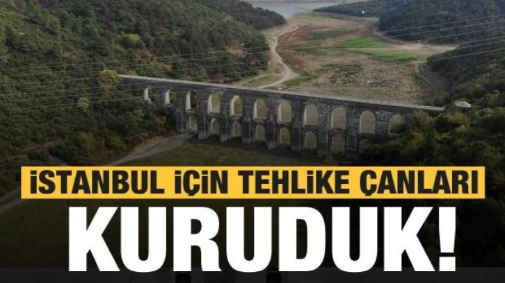 İstanbul için tehlike çanları! Alibeyköy Barajı kurudu