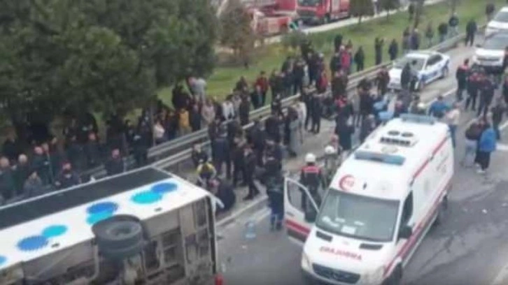 İstanbul Silivri'de zincirleme kaza: 1'i ağır 27 kişi yaralandı