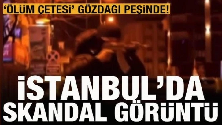 İstanbul'da skandal görüntüler: Uzun namlulu silahlarla gözdağı!