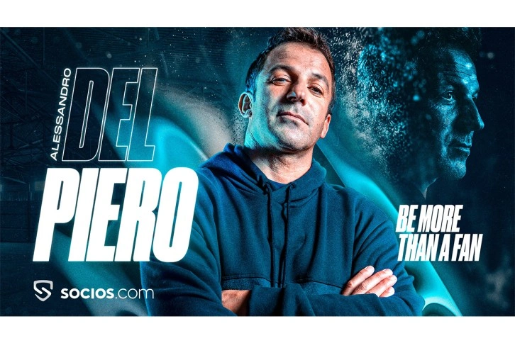 İtalyan efsanesi Del Piero, Socios.com'un yeni reklam yıldızı olarak sahalara döndü
