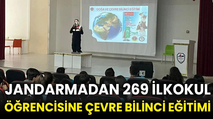 Jandarmadan 269 ilkokul öğrencisine çevre bilinci eğitimi