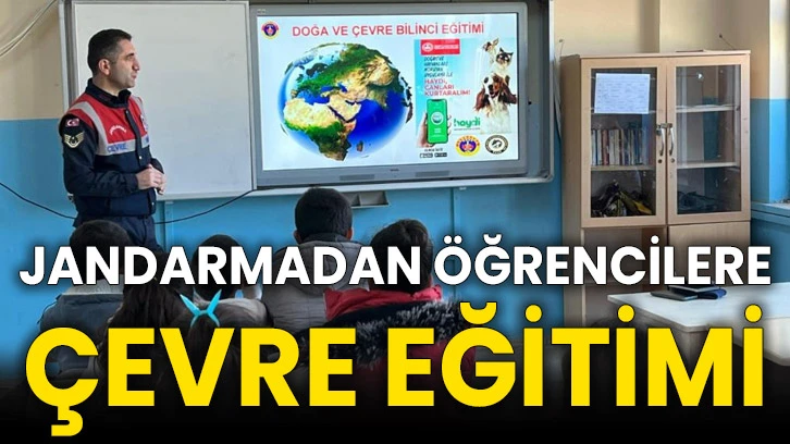 Jandarmadan öğrencilere çevre eğitimi