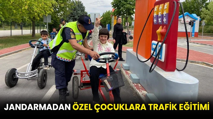 Jandarmadan özel çocuklara trafik eğitimi