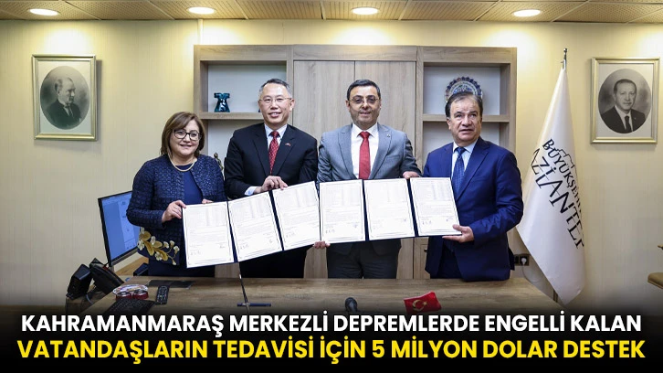 Kahramanmaraş merkezli depremlerde engelli kalan vatandaşların tedavisi için 5 milyon dolar destek