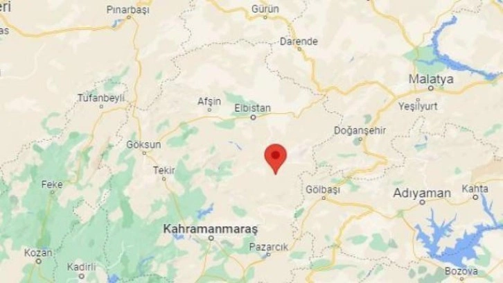 Kahramanmaraş'ta deprem meydana geldi