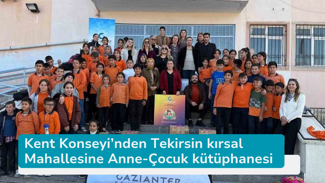 Kent Konseyi’nden Tekirsin kırsal Mahallesine Anne-Çocuk kütüphanesi