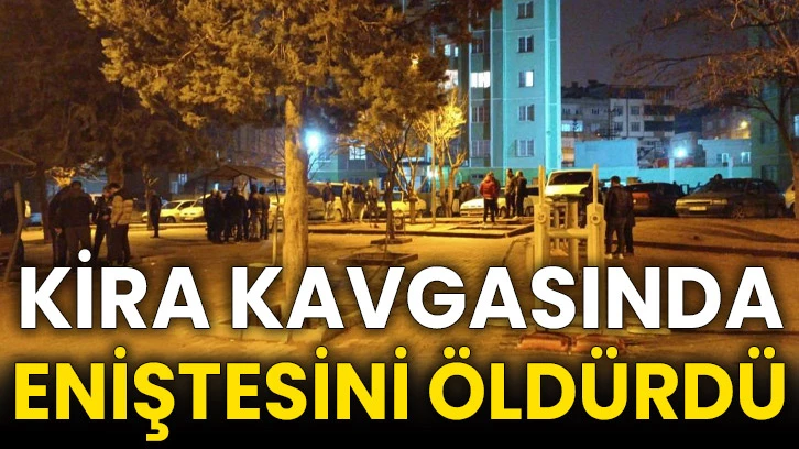 Kira kavgasında eniştesini öldürdü