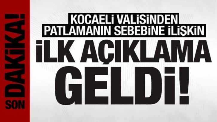 Kocaeli'de korkutan patlama: 10 kişi yaralandı